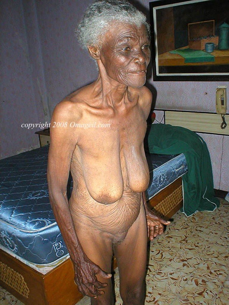 Black old granny