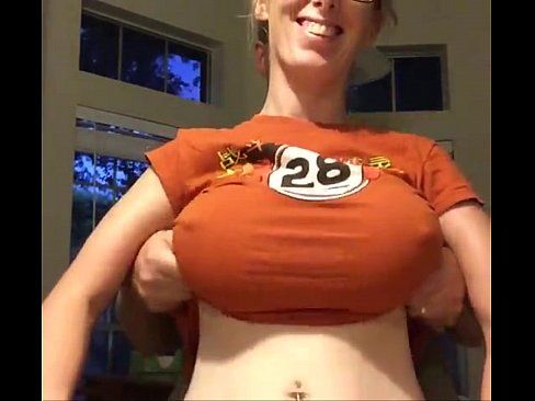 Boobs Bounce Out Of Shirt