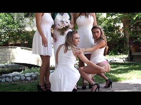 Lesbian orgy bride