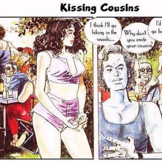 Cousin kissing