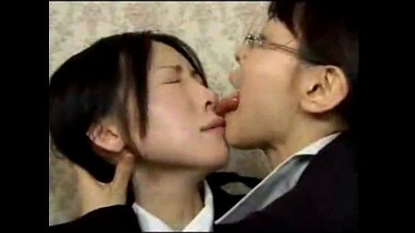 Asian lesbo kiss