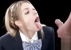 sloppy gagging spit covered deepthroat camwhore gets MESSY.