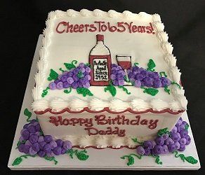 Adult birthday cake decoration