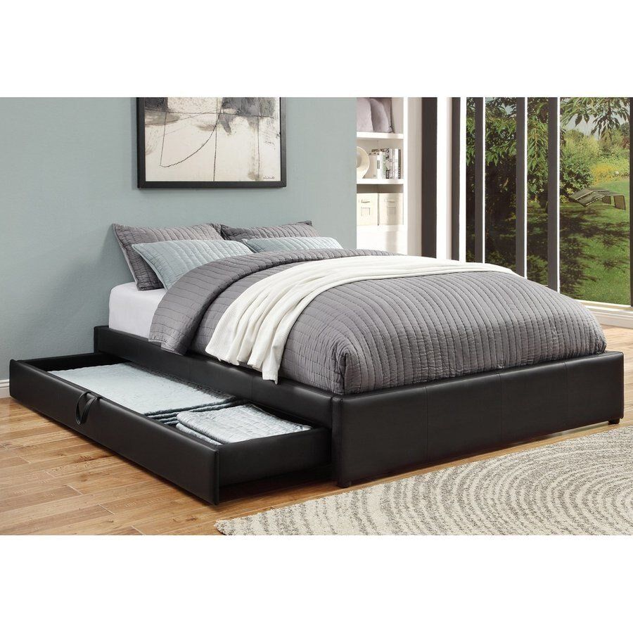 best of With Black storage bed tufted