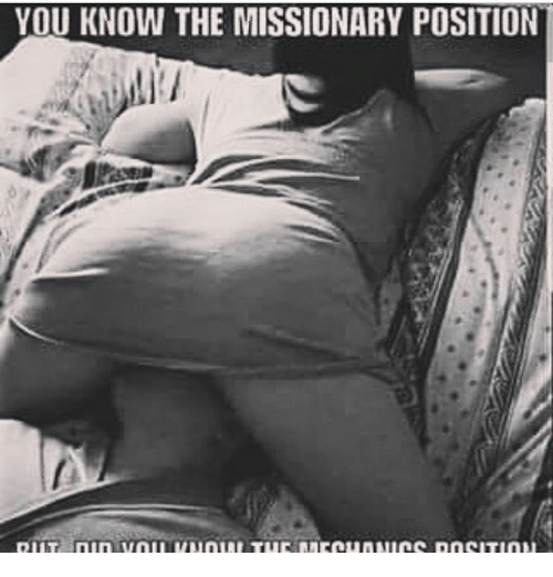Missionary position top woman