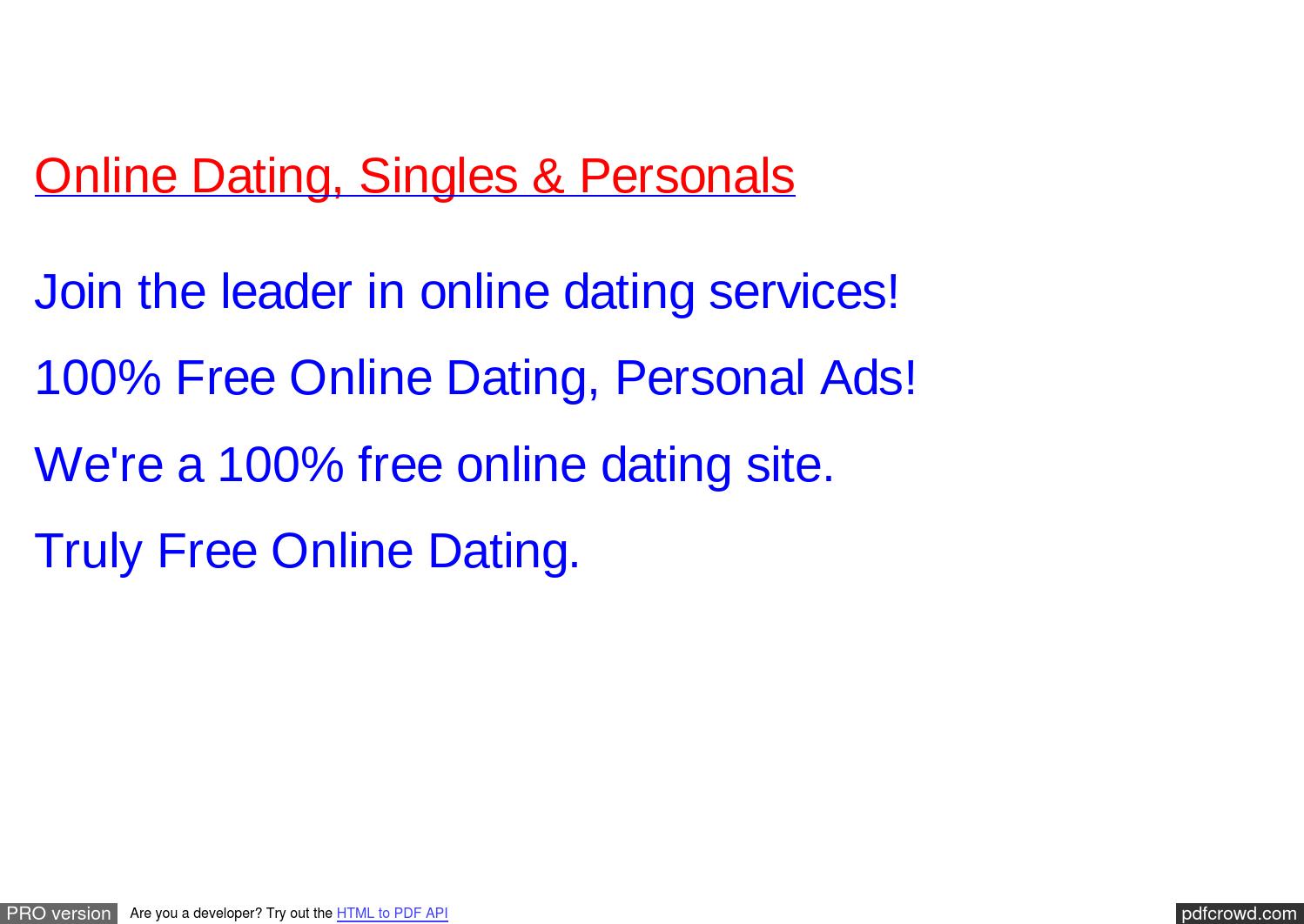 100 free dating websites and personals classifieds for free