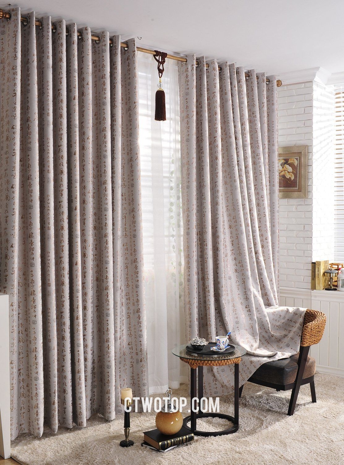 Asian style curtains