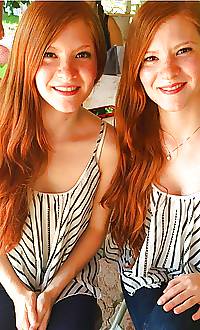 Nude identical twin girls