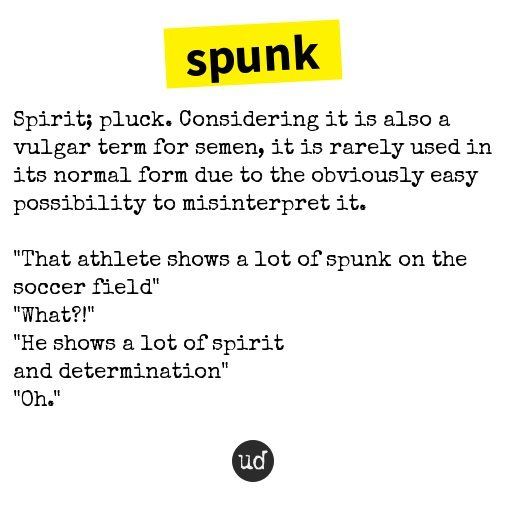 Urban dictionary spunk