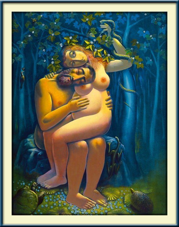 Adam and eve naked
