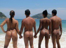 Naked Ass On Beach