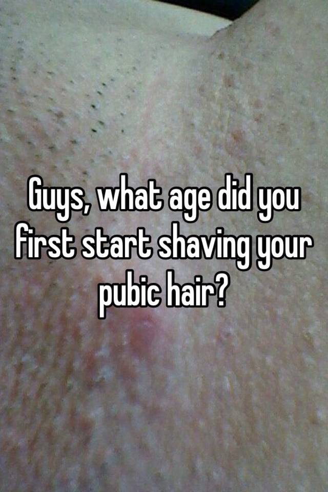 best of Pubic hair shave First