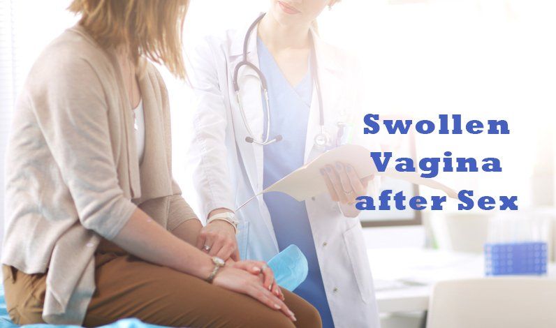 After sex swollen vagina