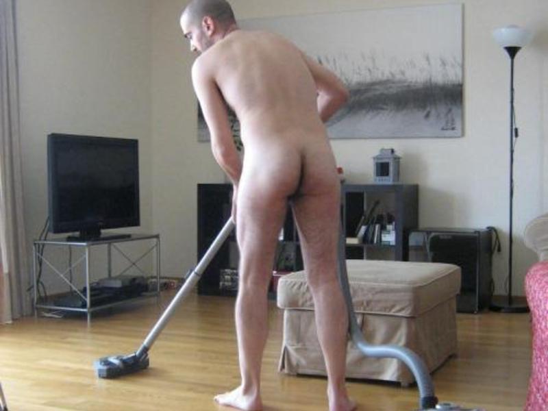 Wife Cleaning House Naked