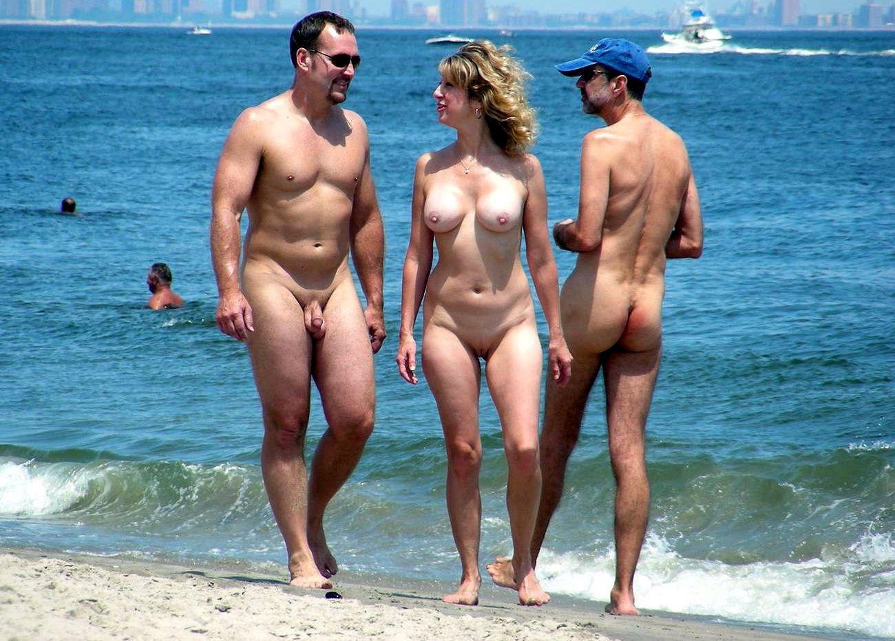 Forbidden nudists beach