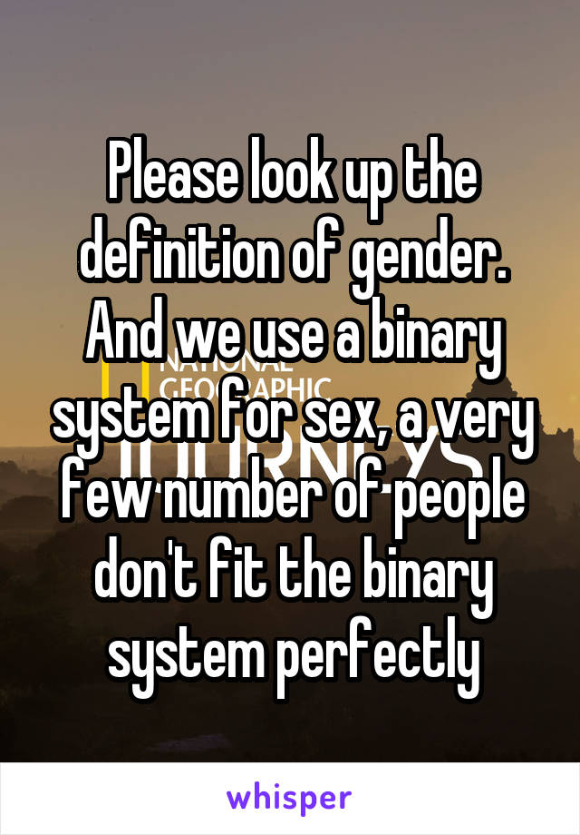 Buster reccomend Binary sex system definition