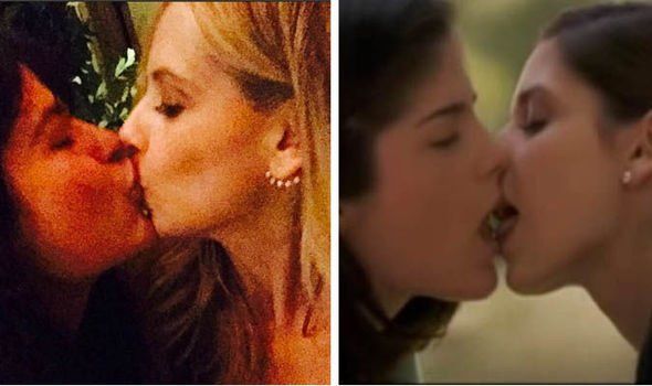 Lesbian kiss kirsten