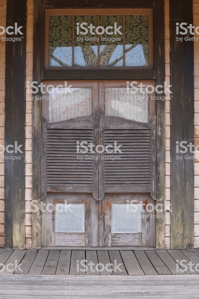 Western saloon style swinging doors