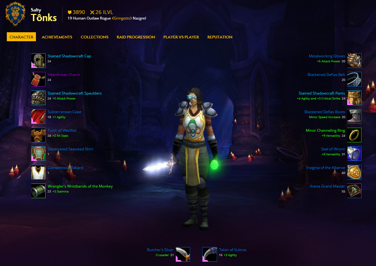 Doctor /. D. reccomend Wolrd of warcraft twink guide