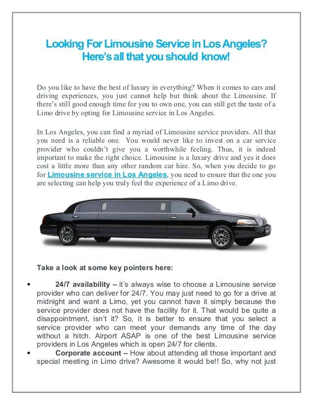 best of Los anal services Limo