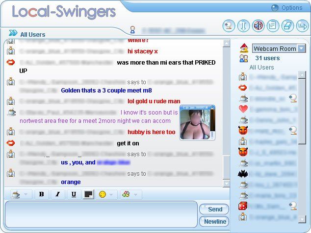 ZB reccomend Swinging couple programs with webcam chats