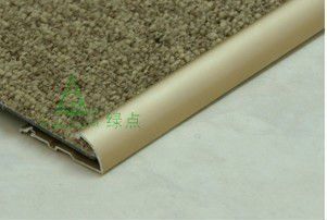 Metal carpet edge strip