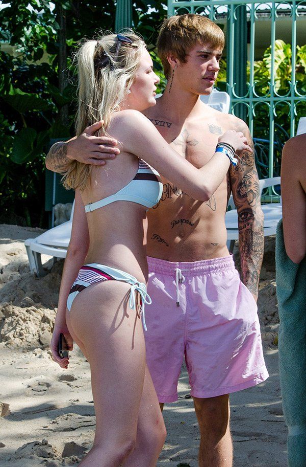 Justin bieber in a bikini