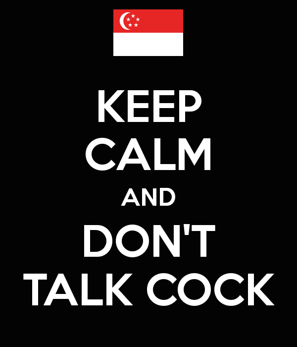 I talk cock