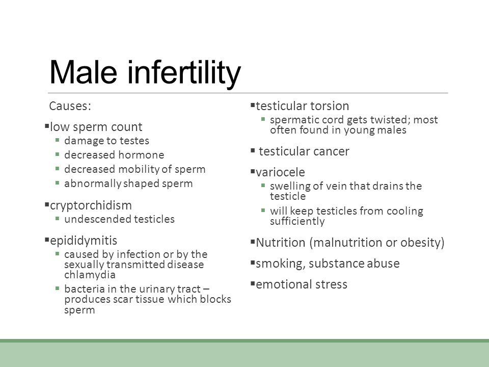 best of Low sperm of count Causes