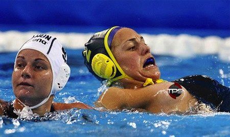 Women water polo nipslips
