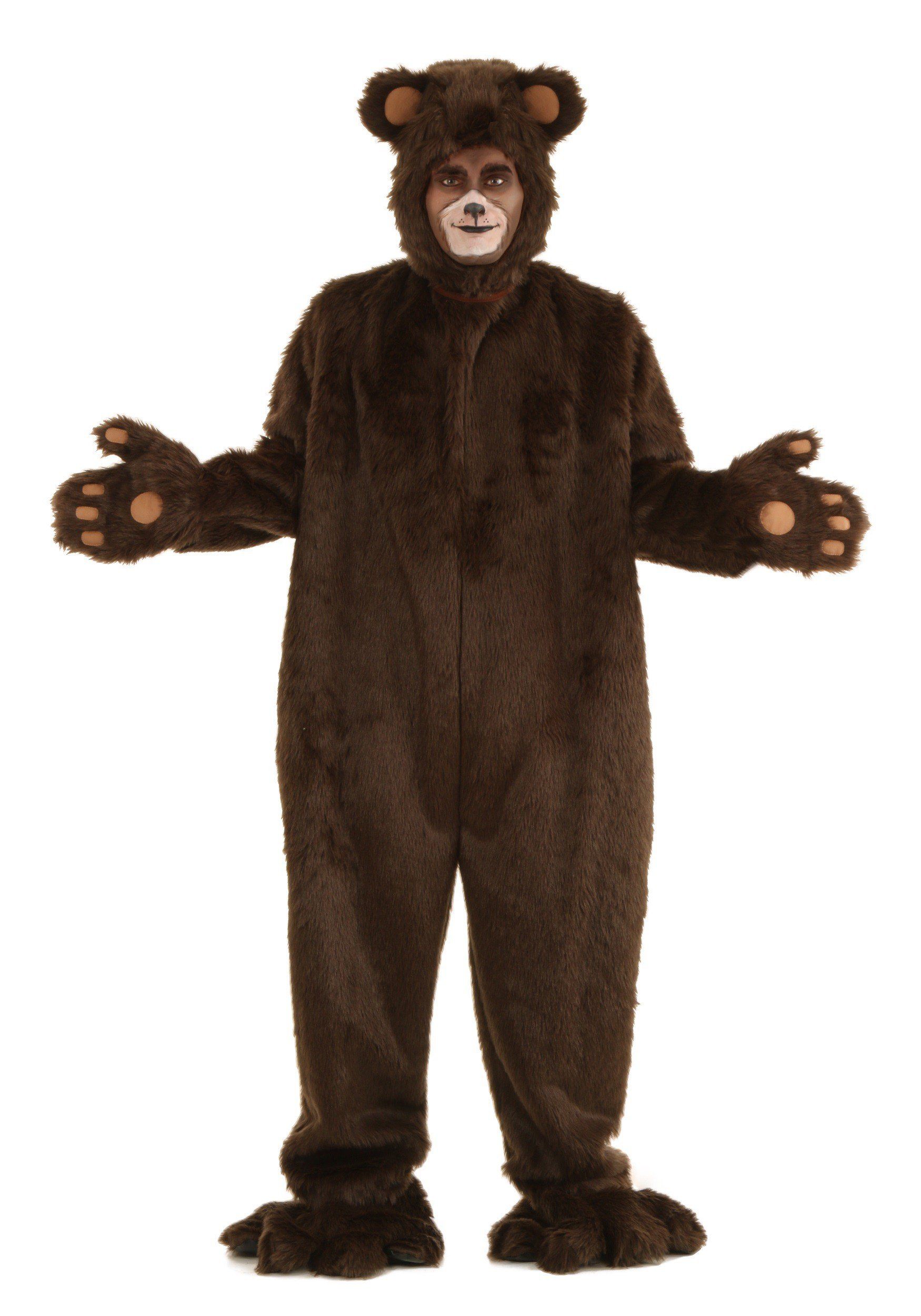 Rent adult golden bear costume