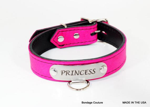 Pink bdsm collar