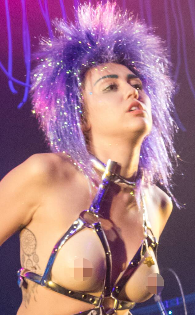 Banana B. reccomend Miley cyrus shows naked boods
