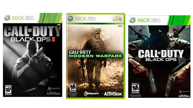 GM reccomend Xbox 360 cod games