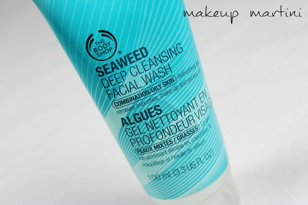 Seaweed deep cleansing facial wash