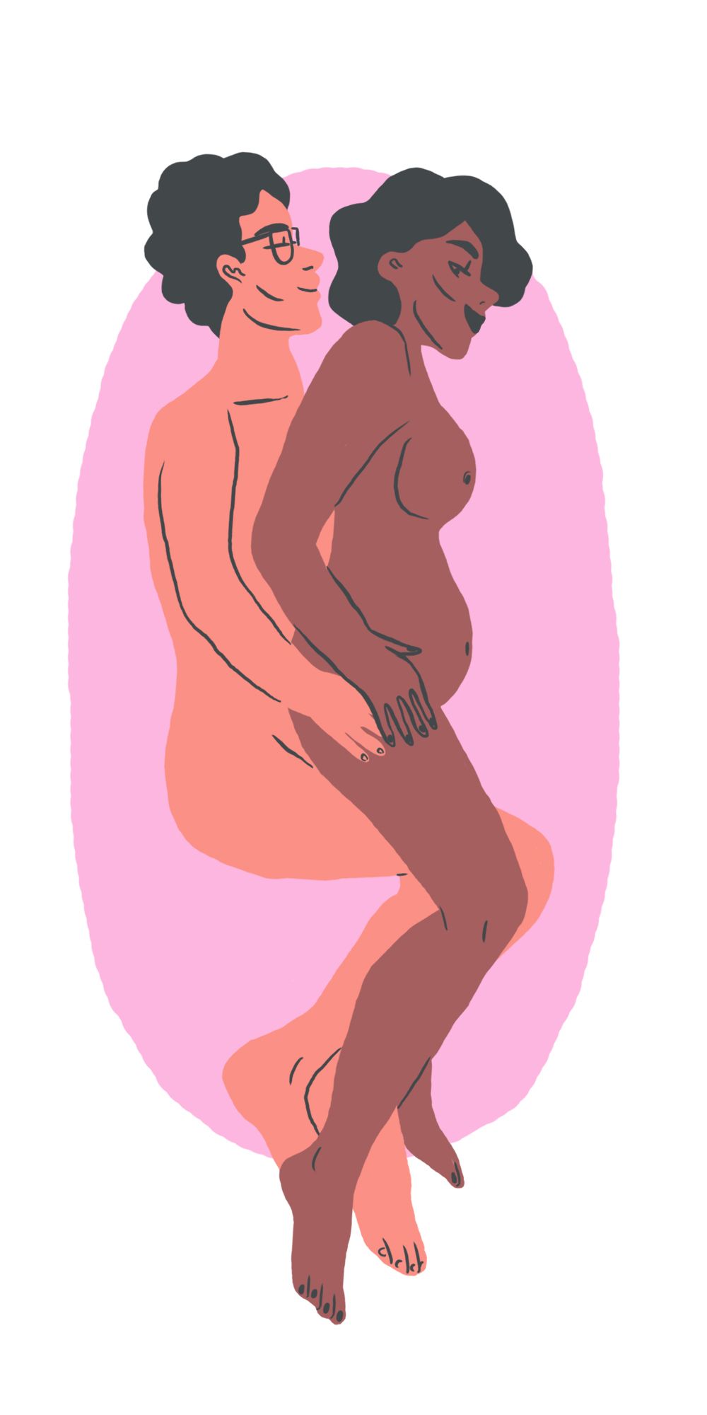 Third trimester sex position