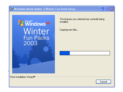 Aurora recomended Windows xp winter fun pack for windows movie maker 2