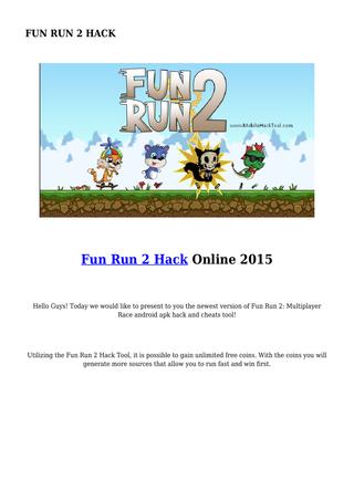 Fun run 2 coin hack cydia