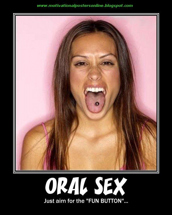 Oral sex tongue pericing