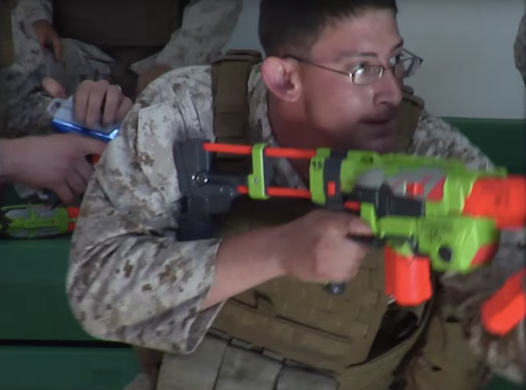 Army nerf gun wars