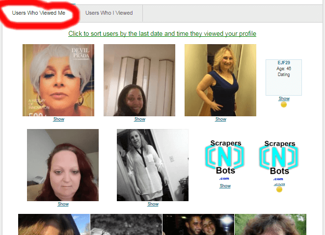 Does pof show how many times you view a profile