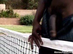 best of Outdoor fuck maid Black sporty