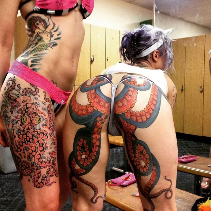 Porn Star With Octopus Tattoo