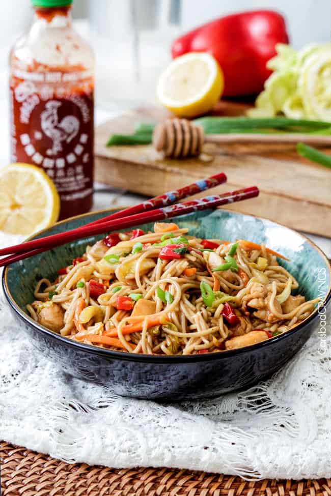 Cannon reccomend Asian chicken noodle bowl