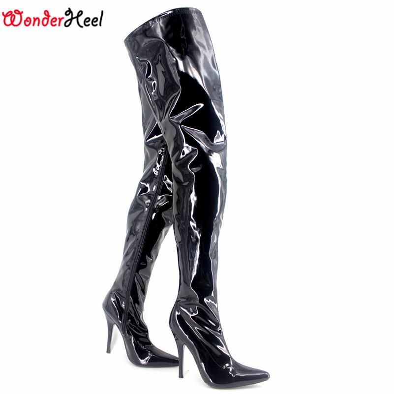 High heel leather boot sex