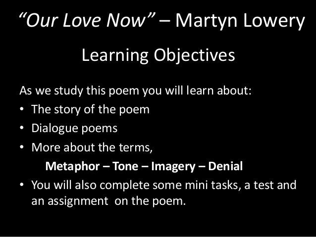 best of Lowery poem love now martyn Our