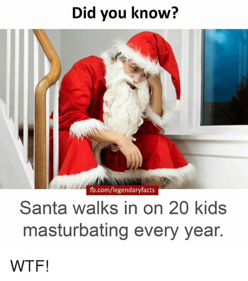 Santa claus masturbates