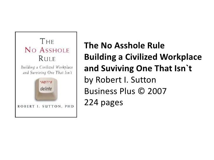 Automatic recommend best of asshole Sutton rule no