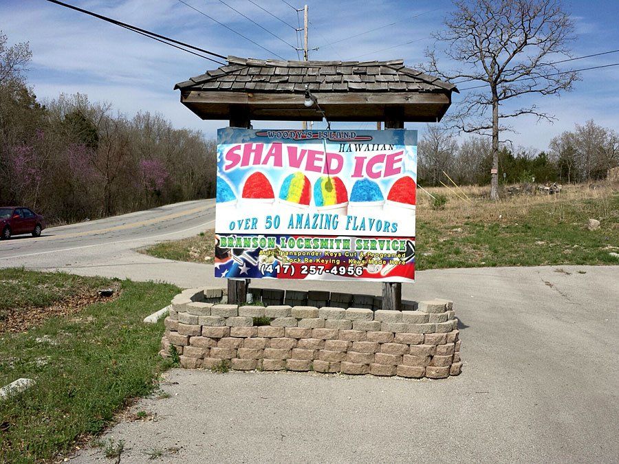 Shaved ice signage