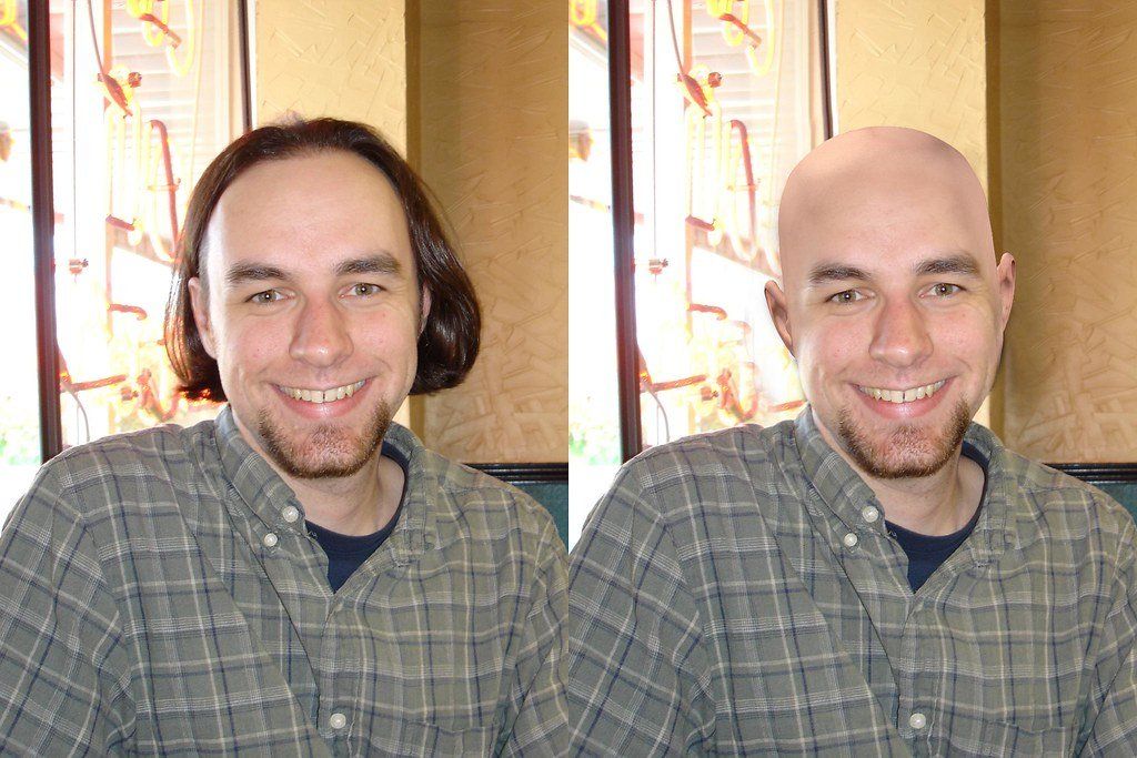 Longhair or shaved head